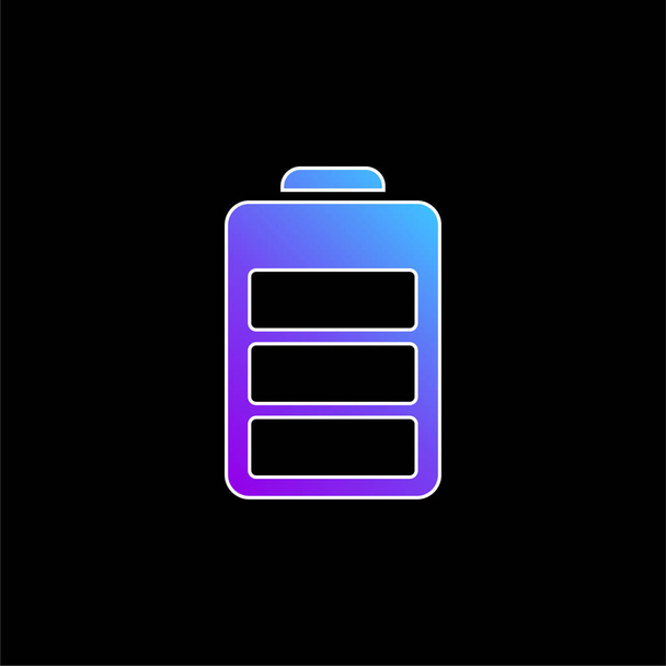 Battery Status blue gradient vector icon - Vector, Image