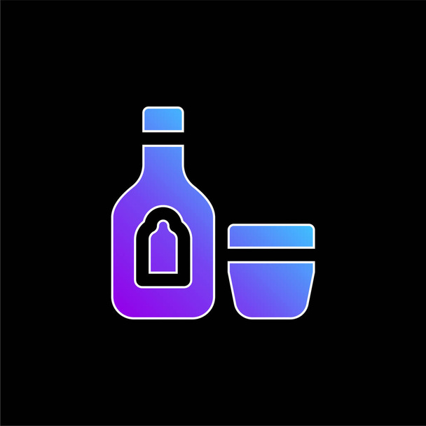 Alkoholik Pij niebieską ikonę wektora gradientu - Wektor, obraz
