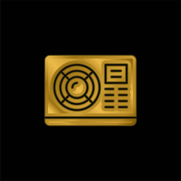 Кондиціонер Золотий металевий значок або вектор логотипу
 - Вектор, зображення