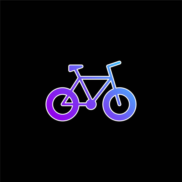 Bicicletta blu gradiente icona vettoriale - Vettoriali, immagini