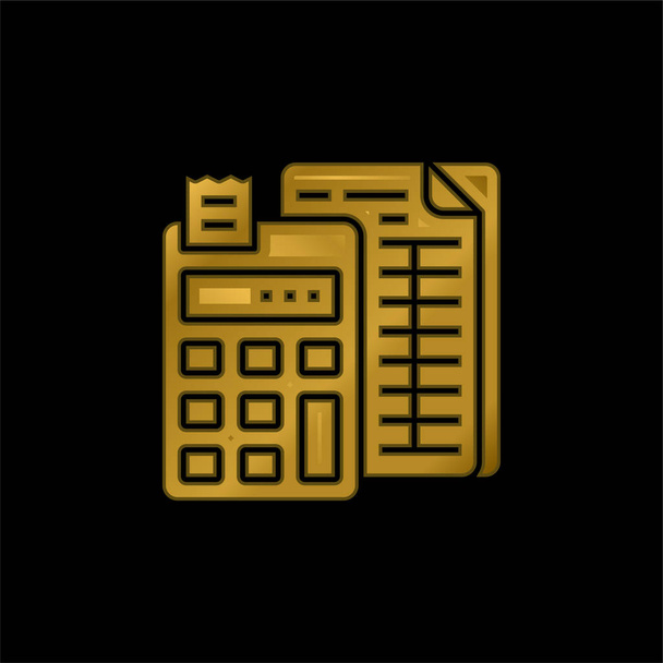 Учет позолоченных металлических значков или векторов логотипа - Вектор,изображение