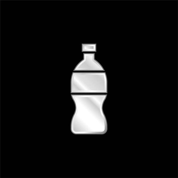 Flasche versilbert metallisches Symbol - Vektor, Bild
