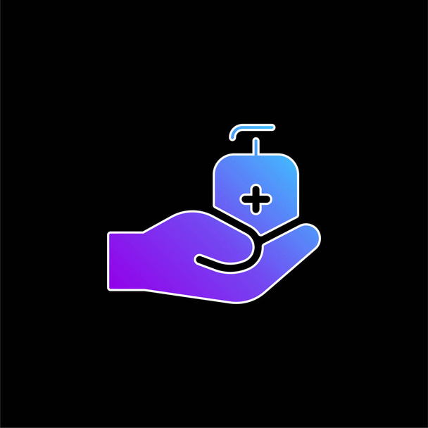 Antiseptická modrá ikona přechodu - Vektor, obrázek
