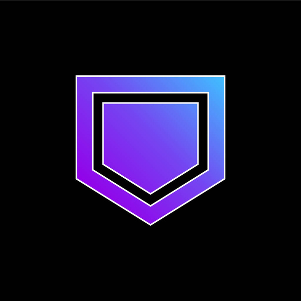 Základní ikona modrého přechodu - Vektor, obrázek