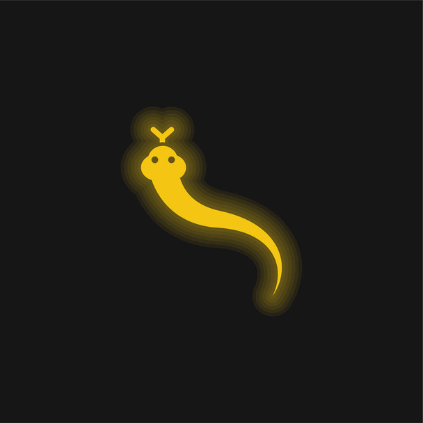 Icona al neon giallo animale - Vettoriali, immagini