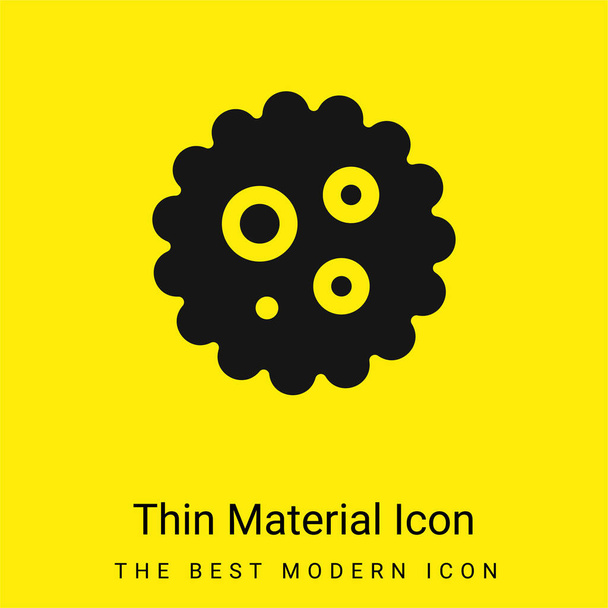 Минимальная ярко-жёлтая иконка - Вектор,изображение