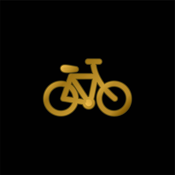 Велосипед золотий металевий значок або вектор логотипу
 - Вектор, зображення