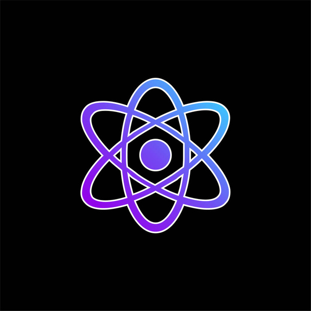 Atom mavi gradyan vektör simgesi - Vektör, Görsel