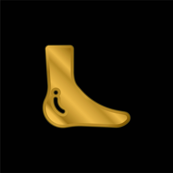 Knöchelvergoldetes metallisches Symbol oder Logo-Vektor - Vektor, Bild