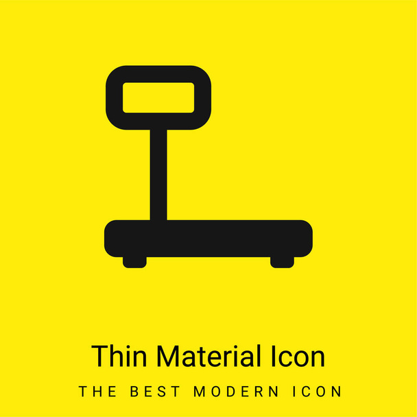 Grote schaal minimaal helder geel materiaal icoon - Vector, afbeelding