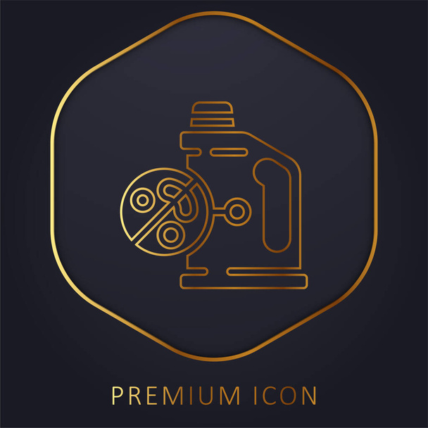 Fehérítő arany vonal prémium logó vagy ikon - Vektor, kép