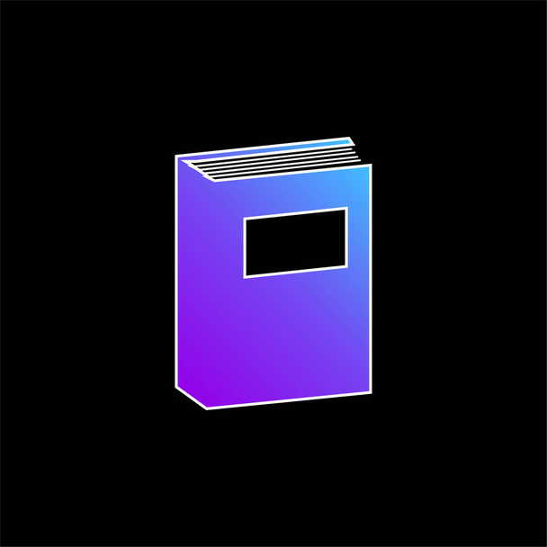 Book Education Tool ikona wektora niebieskiego gradientu - Wektor, obraz