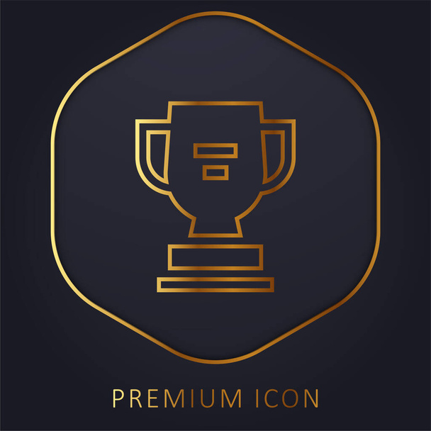 Nagroda Złota linia logo premium lub ikona - Wektor, obraz