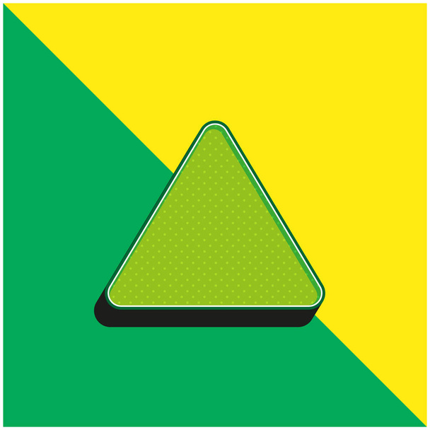 漂白緑と黄色の現代的な3Dベクトルアイコンのロゴ - ベクター画像