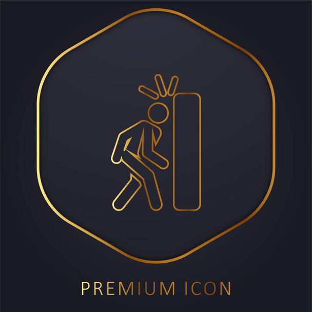 Náhodné zlaté prémiové logo nebo ikona - Vektor, obrázek