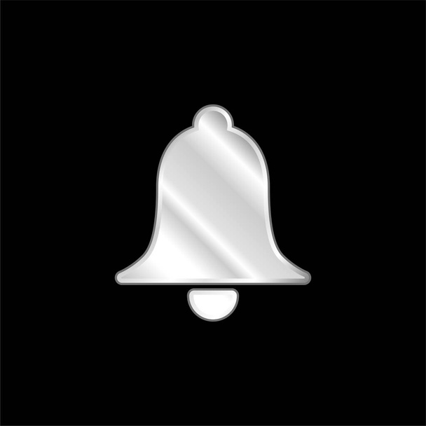 Romper campana plateado icono metálico - Vector, imagen