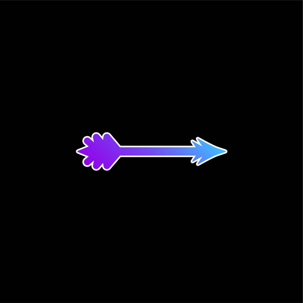 Стрілка синій градієнт Векторна піктограма
 - Вектор, зображення
