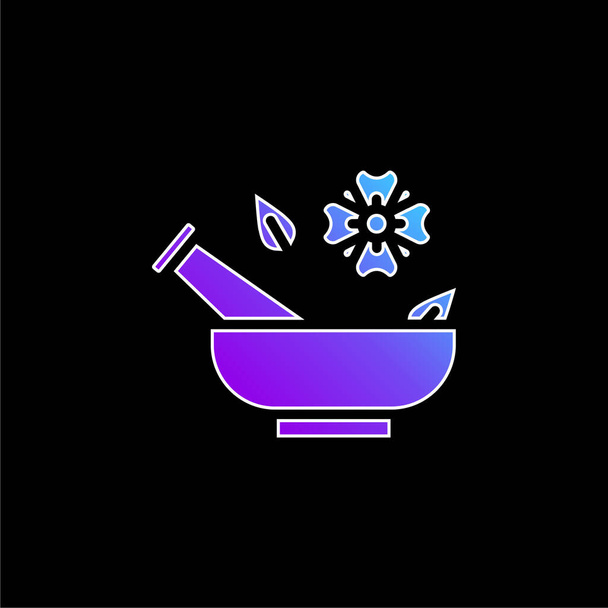 Vektorová ikona modrého gradientu aromaterapie - Vektor, obrázek