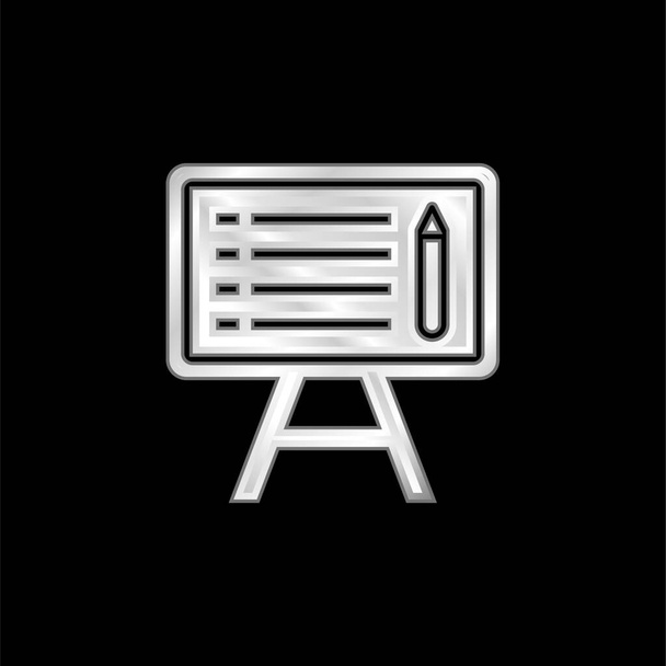 Металева іконка з чорною дошкою
 - Вектор, зображення