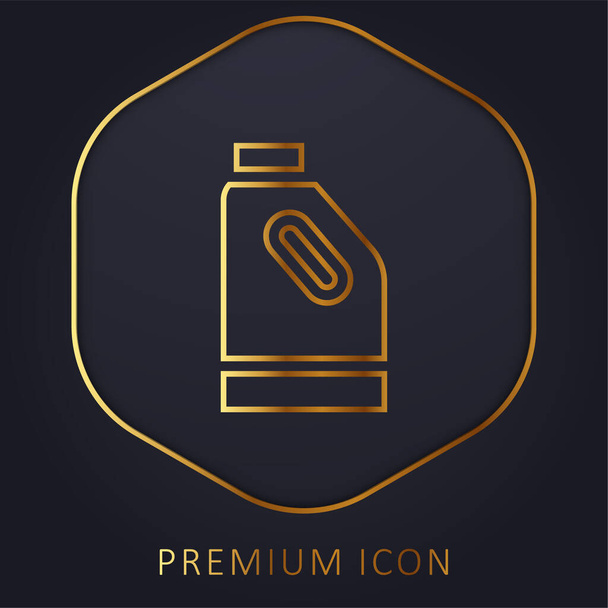 Branqueamento linha dourada logotipo premium ou ícone - Vetor, Imagem
