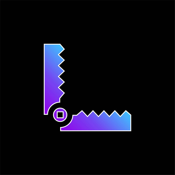 Armadilha de urso ícone de vetor gradiente azul - Vetor, Imagem