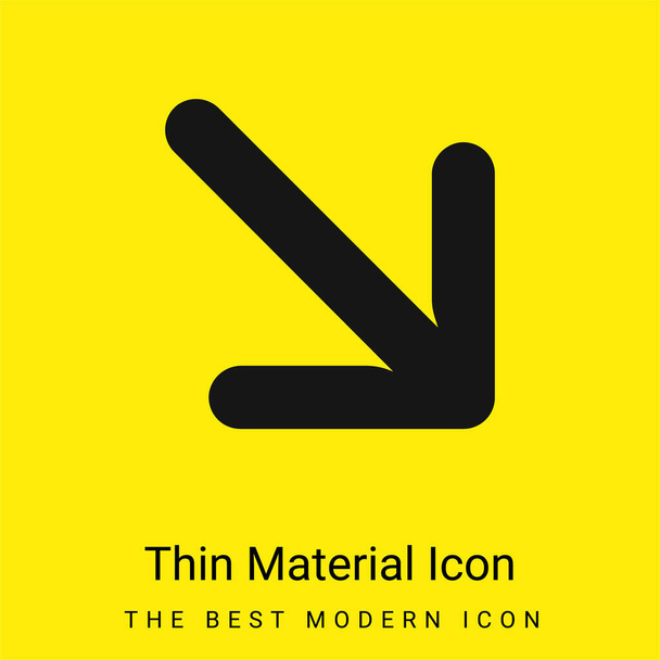 Šipky minimální jasně žlutý materiál ikona - Vektor, obrázek