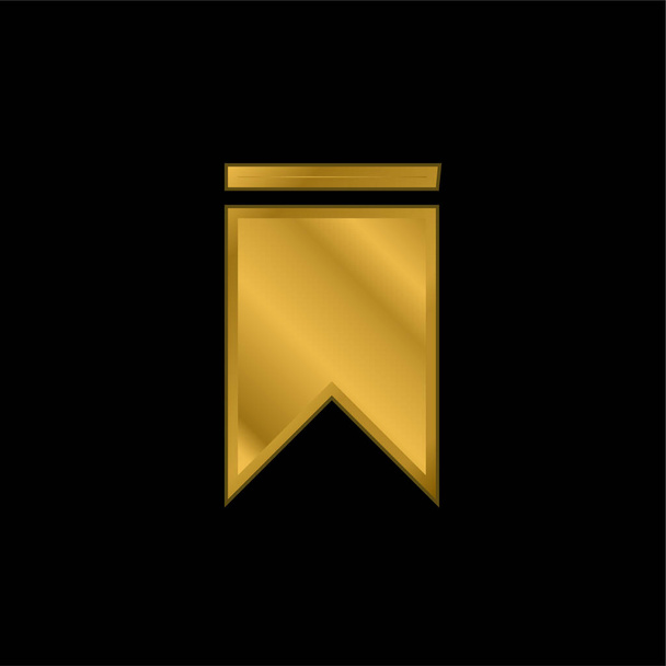 Dodaj złotą ikonę metaliczną lub wektor logo - Wektor, obraz