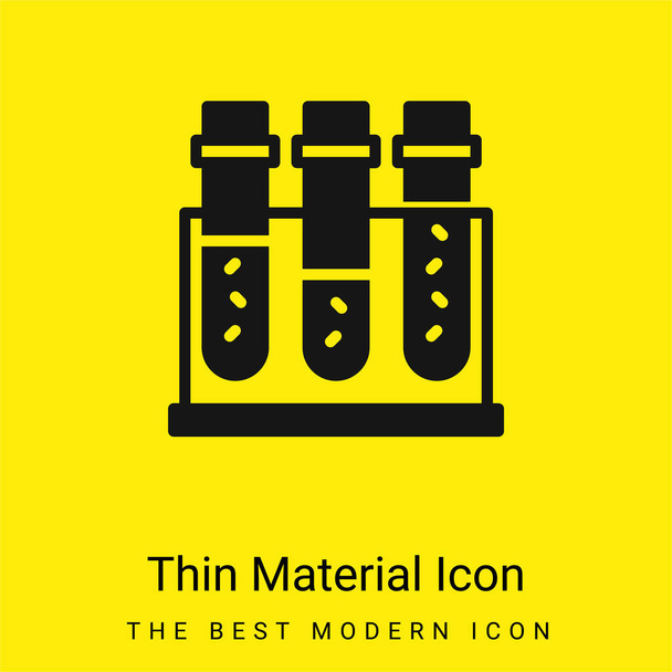 Icona di materiale giallo brillante minimo campione di sangue - Vettoriali, immagini