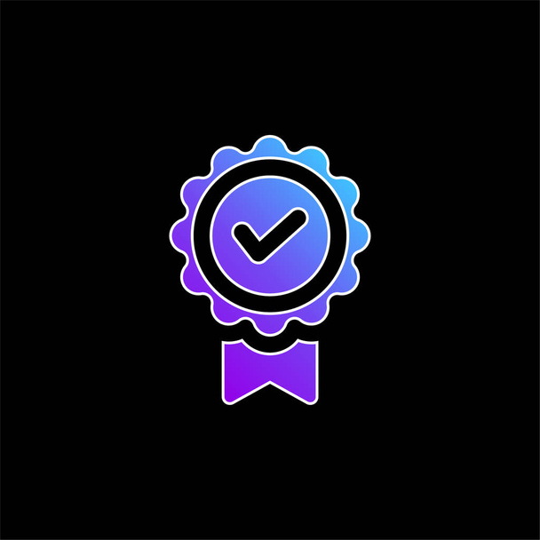 Badge icône vectorielle dégradée bleue - Vecteur, image