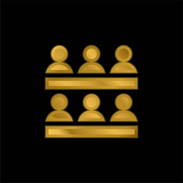 Асоціація Золота металева іконка або вектор логотипу
 - Вектор, зображення
