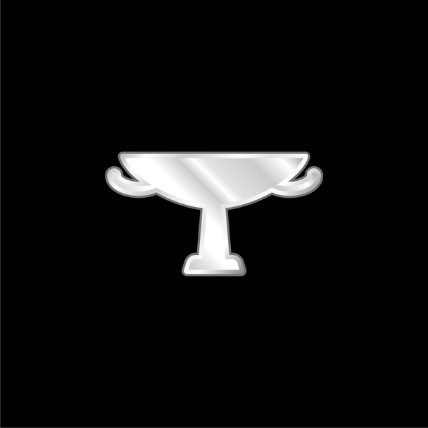 Амфора серебристая металлическая икона - Вектор,изображение