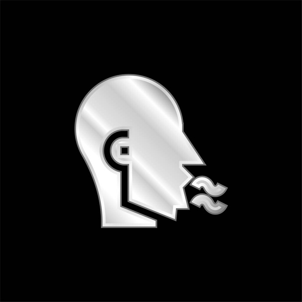 Металлическая икона с плохим дыханием - Вектор,изображение