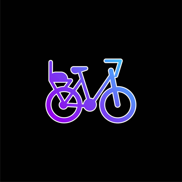 Значок велосипедного синего градиента - Вектор,изображение