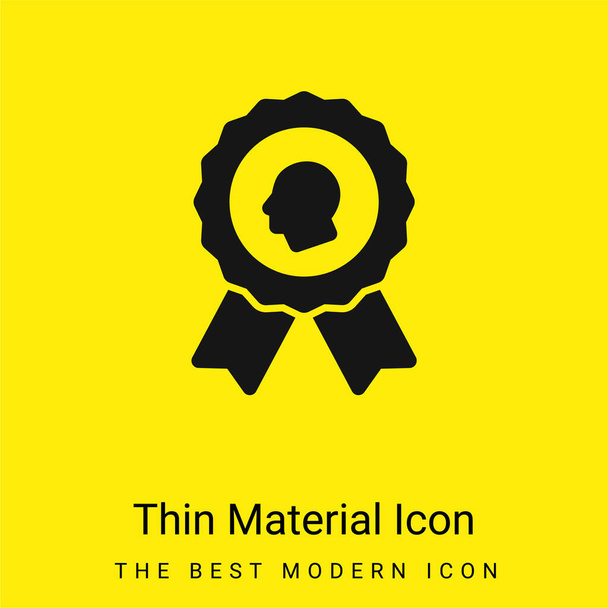 Premio icona minimale materiale giallo brillante - Vettoriali, immagini