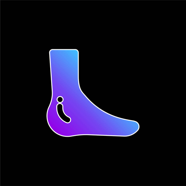 Icona vettoriale gradiente blu caviglia - Vettoriali, immagini