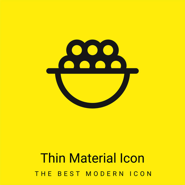 Bobule minimální jasně žlutý materiál ikona - Vektor, obrázek