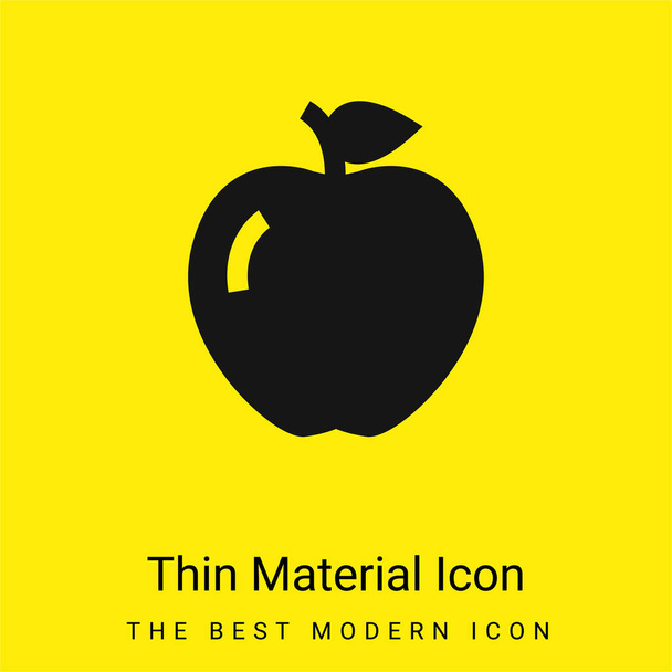 Icône matérielle jaune vif minimale Apple - Vecteur, image