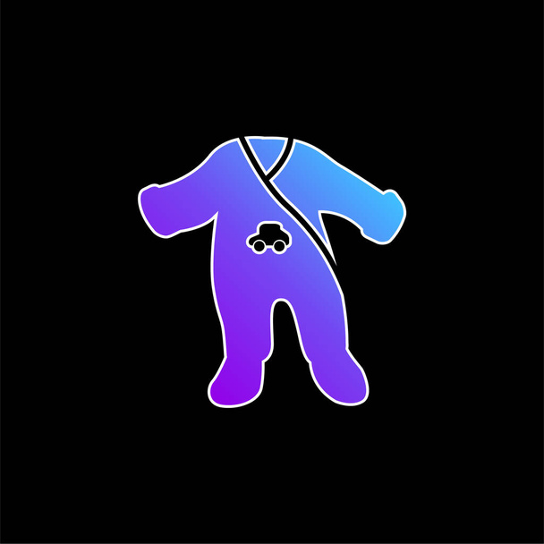 Baby Bubbler Zabalit modrou ikonu přechodu - Vektor, obrázek