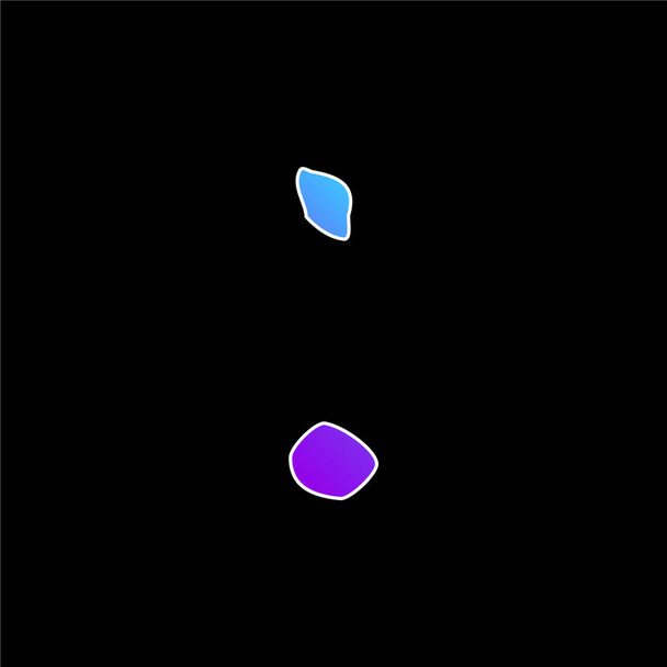 Αντίγκουα και Μπαρμπούντα μπλε διάνυσμα κλίση εικονίδιο - Διάνυσμα, εικόνα