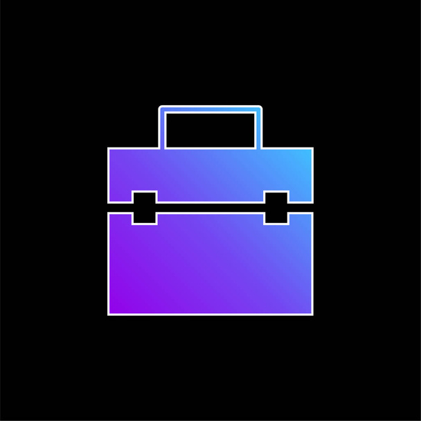 Porte-documents icône vectorielle dégradé bleu - Vecteur, image