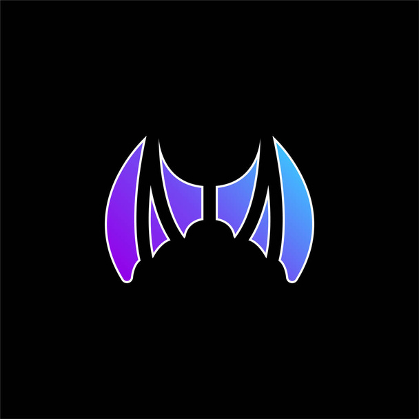 Bat Wings modrý přechod ikona - Vektor, obrázek