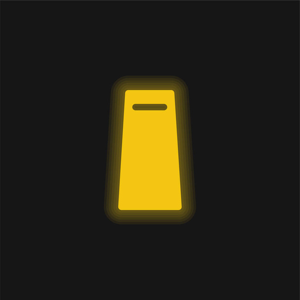 Сумка жовта сяюча неонова піктограма
 - Вектор, зображення