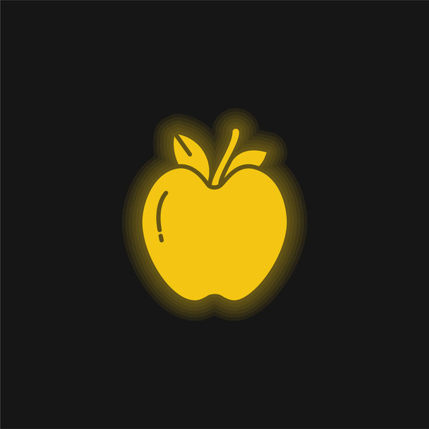 Яблочно-жёлтый светящийся неон - Вектор,изображение