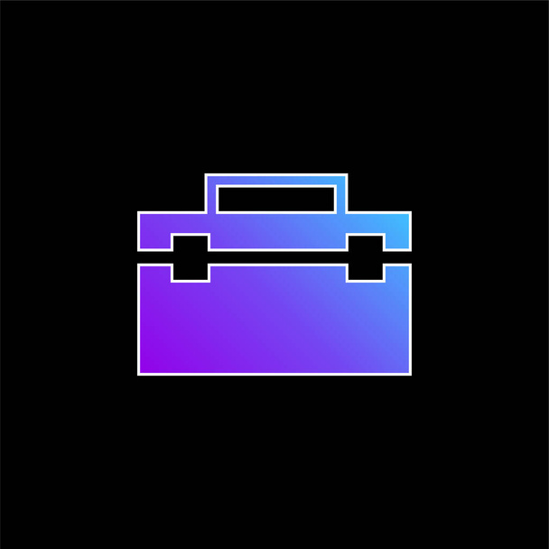 Siyah Portföy mavi gradyan vektör simgesi - Vektör, Görsel