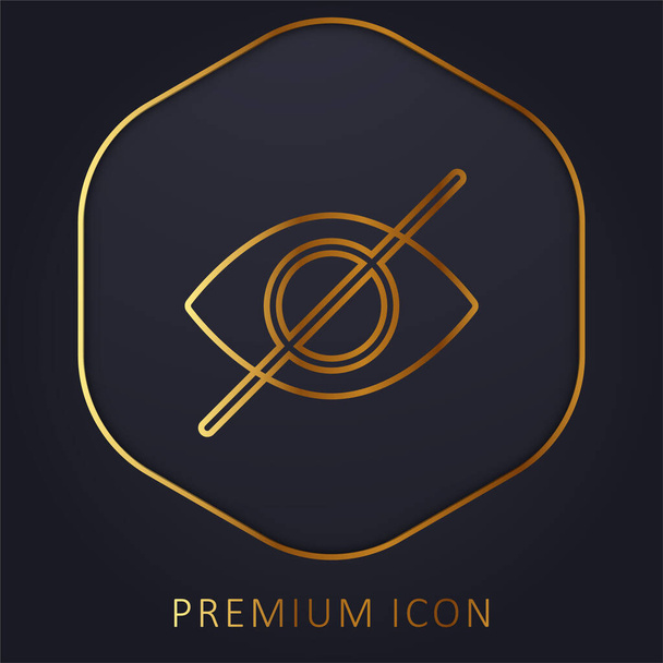 Blinde goldene Linie Premium-Logo oder Symbol - Vektor, Bild