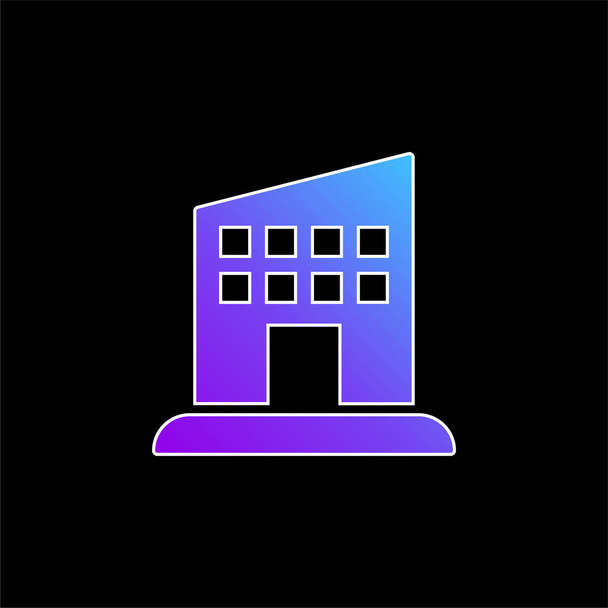 Апартаменти синій градієнт Векторна піктограма
 - Вектор, зображення