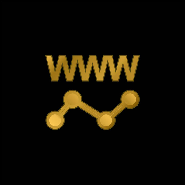 Analitik altın kaplama metalik simge veya logo vektörü - Vektör, Görsel