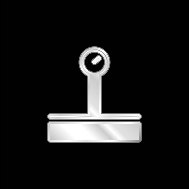 Échelle de bagage icône métallique argentée - Vecteur, image