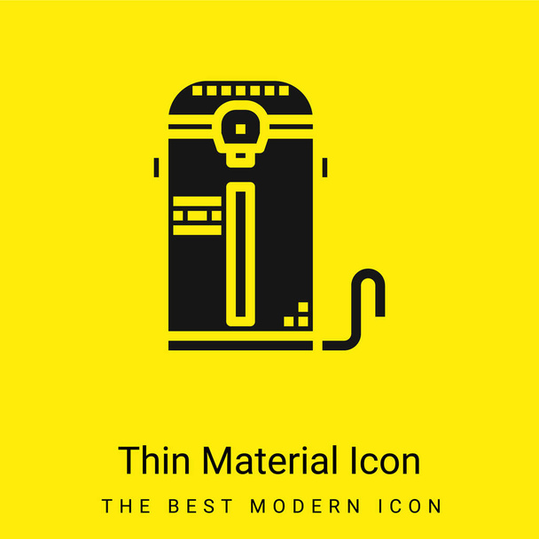 Kazán minimális fényes sárga anyag ikon - Vektor, kép