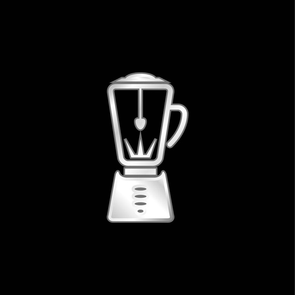Блендер Срібна пластинка з металевою іконою - Вектор, зображення
